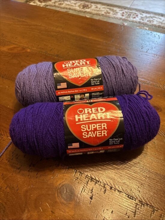 Red Heart Other - Red Heart Purple Yarn Set Of 2
